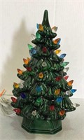Vintage ceramic light up Christmas tree is