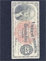 1863 TWENTY-FIVE CENT FRACTIONAL