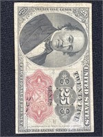 1874 TWENTY-FIVE CENT FRACTIONAL