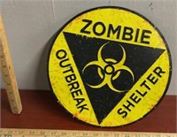 Zombie Tin Sign