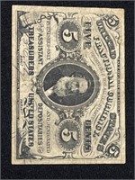 1863 FIVE CENT FRACTIONAL CURRENCY NOTE