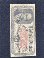 1875 FIFTY CENT FRACTIONAL CURRENCY NOTE