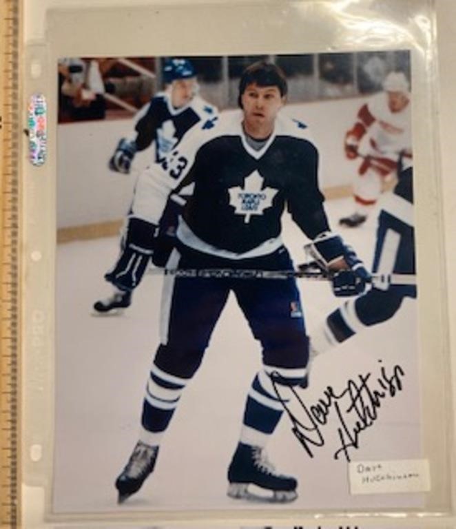 Signed Hockey Picture-Dave Hutchinson