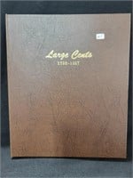 LARGE CENT COLLECTORS BOOK - 1793-1857 -