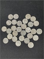 (29) WAR TIME STEEL CENTS