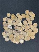 (96) 1950'S WHEAT CENTS