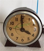 Vintage telethon electric alarm clock Art Deco