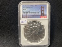 2011-S SILVER EAGLE - NGC: MS69