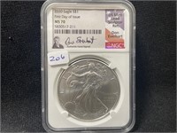 2020 SILVER EAGLE - NGC: MS70 - FIRST DAY OF ISSUE