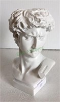 Bust of a composite David flower vase/planter