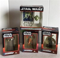 Star Wars holiday ornaments - collection of four