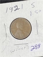 1921-S LINCOLN CENT