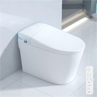 Tankless Smart Bidet Toilet W/Auto Dual Flush