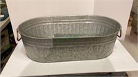 Better Homes and Gardens oval galvanized tub,