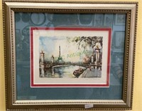 Beautiful art piece featuring Paris and the