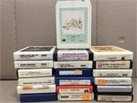 Lot of 18 Vintage 8 Track Cassettes