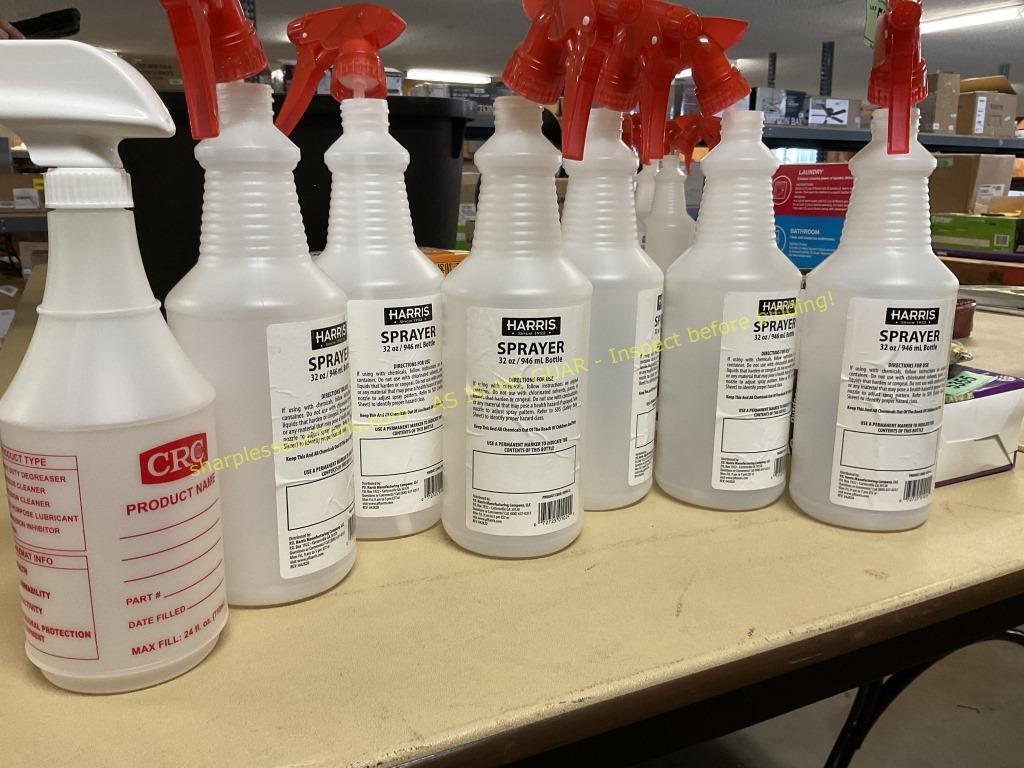 6ct.Harris sprayers & 1ct CRC sprayer bottles