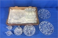 15 VARIOUS SHAPED CUT GLASS PIECES