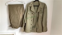 Vintage military jacket and trousers - no sizes