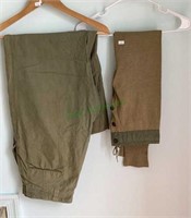 Vintage military trousers and long underwear