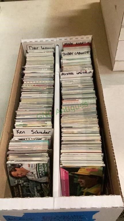 Sports cards, box lot includes Schrader, Dale