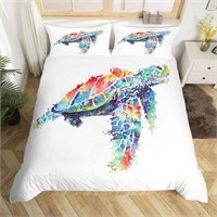 SEA TURTLE COMFORTER KING SIZE BED