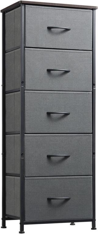 SOMDOT TALL DRESSER FOR BEDROOM WITH 5 DRAWERS
