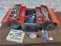 Tool box loaded with sockets and some other tools