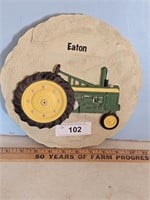 SPOONTIQUES TRACTOR STEPPING STONE