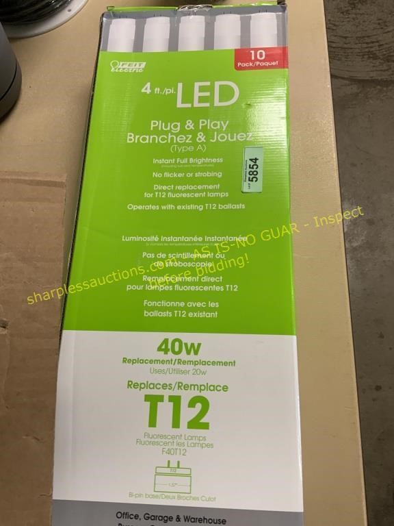 Feit Electric 4’ LED fluorescent lights