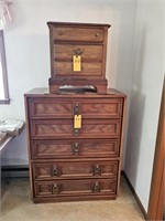 4-PC. QUEEN SIZE BEDROOM SUITE W/DRESSER, CHEST &