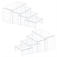 Famyards 8 Pcs Acrylic Risers, 6 inch Clear...