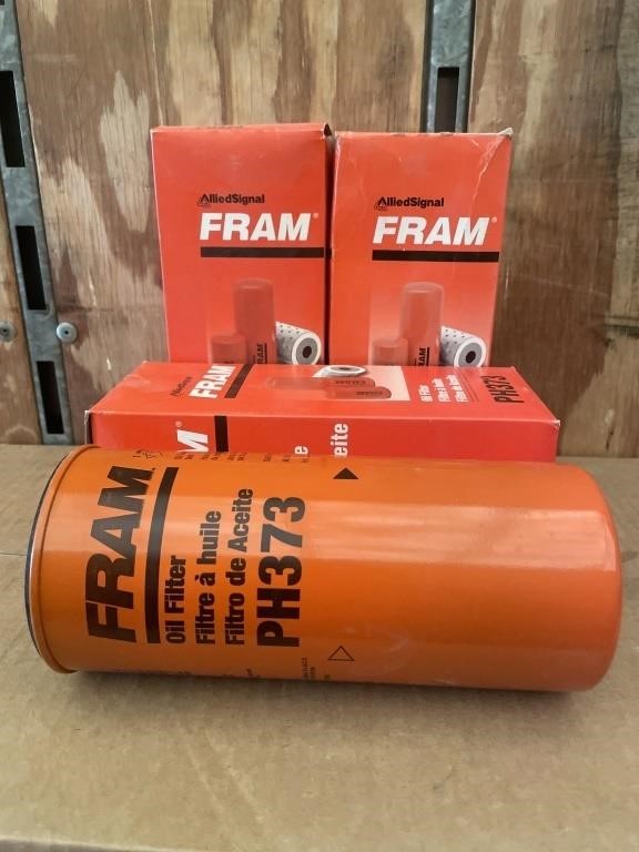 Lot of four Fram PH373 Oil Filters.
