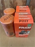 Lot of four Fram P1117 Oil Filters.