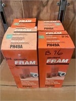 Lot of four Fram PH49A Oil Filters.