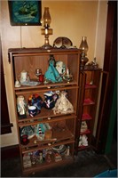 2 CURIO CABINETS WITH CONTENTS