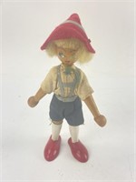 Polish wooden doll,  7' tall, paper label on foot