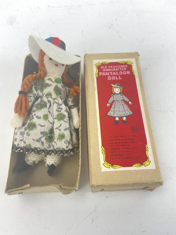 Old fashioned Pantaloon Doll.  handcrafted, made