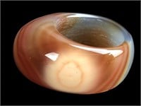 Carved Agate Ring Size 10/11