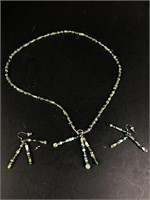 Beaded Necklace & Earrings Set
