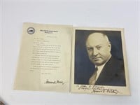 James & Farley Postmaster General Autograph &