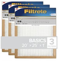 Filtrete 20" x 25" x 1" Air Filter (3-Pack)
