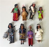 Lot of Vintage Native American Dolls