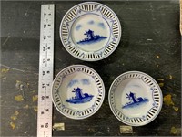 lot of 3 bavaria blue and white items