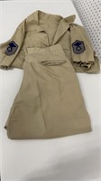 Vintage Tan US Air Force Uniform