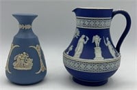 2 Wedgewood Jasperware Classical Vase/Jug