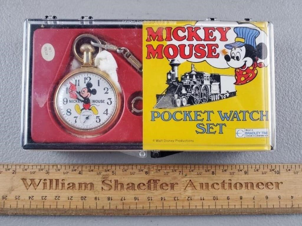 Mickey Mouse Pocket Watch Set