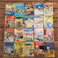 20ct Vintage Disney Comic Books - Poor Condition