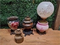 Antique Oil Lamp Parts