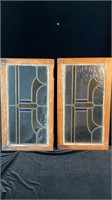 Pair, Arts & Crafts Stained Glass Windows